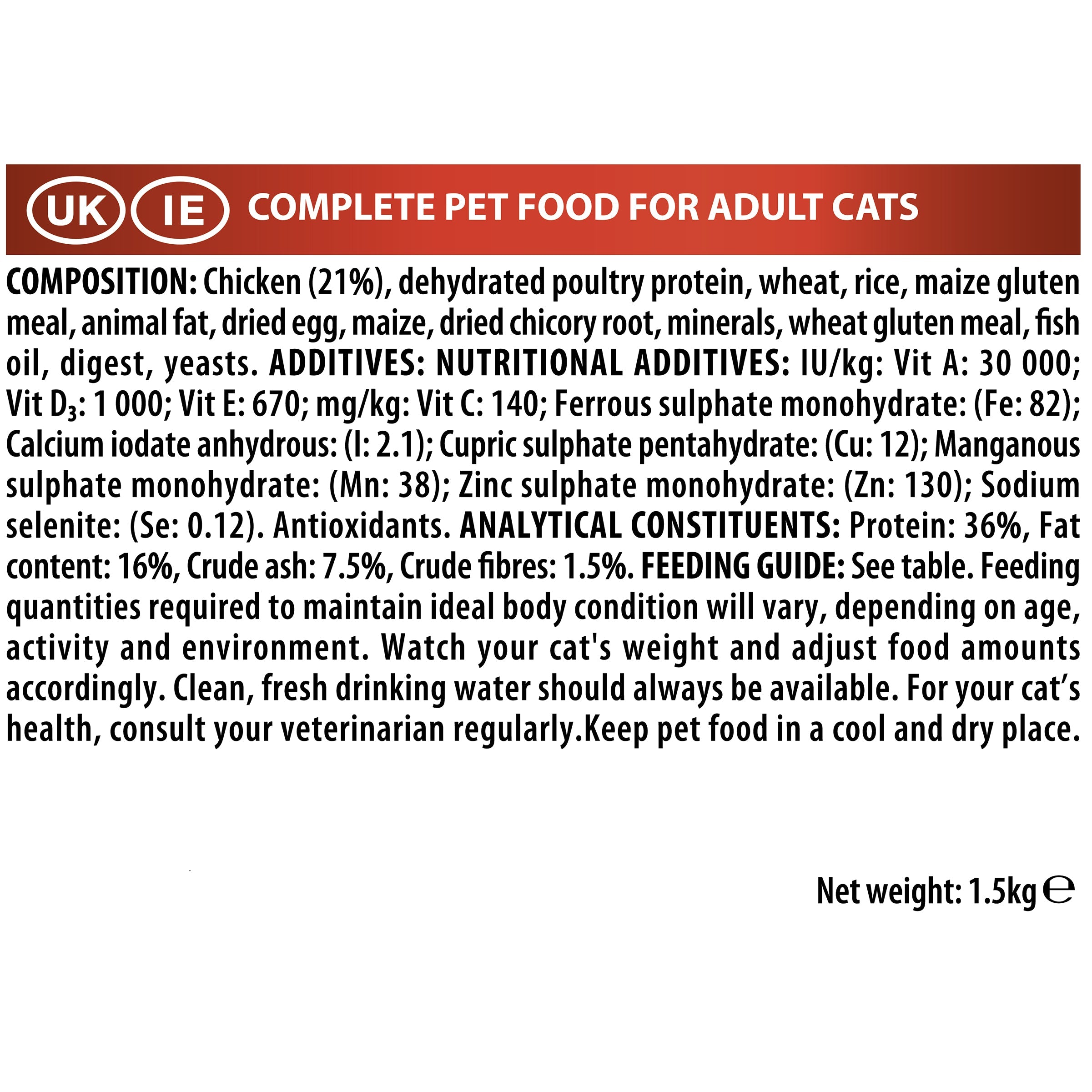 Purina Pro Plan OptiRenal Original Adult Poulet 1.5kg