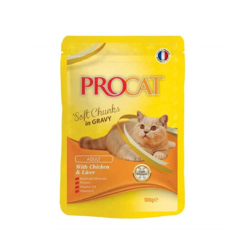 Pro Cat Pouch Chicken & Liver 100g