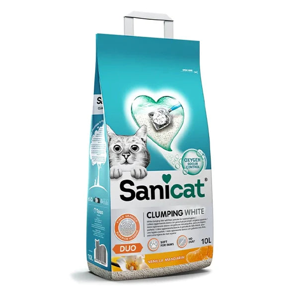 SANI CAT Ultra Clumping Orange & Floral - 10 L