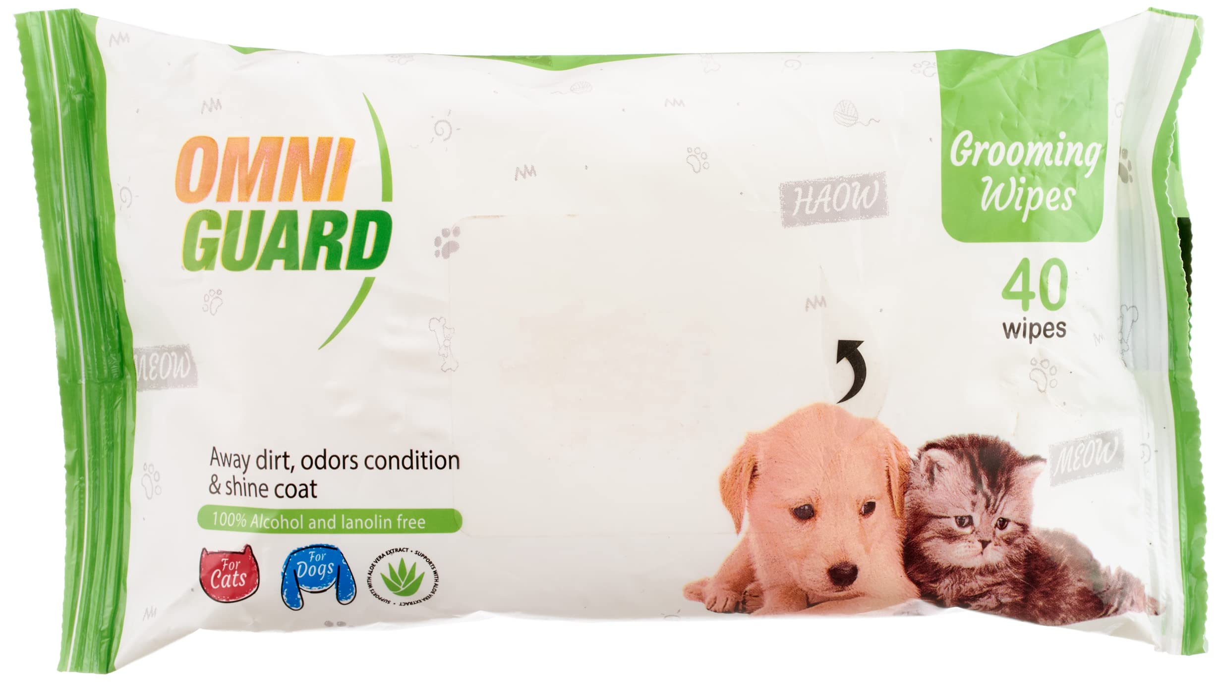 Omni Guard Grooming Wipes For Hair & Skin