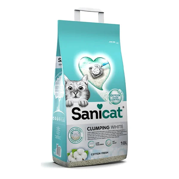 SANI CAT ACTIVE WHITE UNSCENTED - 10 L