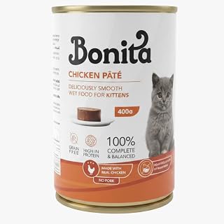 Cans Bonita Chicken Pate Kittens 400g
