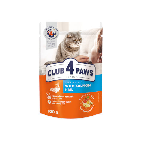 Pouch Club 4 Paws Adult Salmon 100g