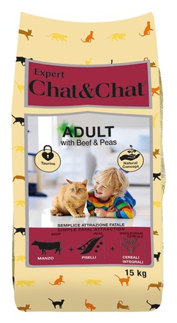 Chat & Chat Cat Adult Beef 14Kg