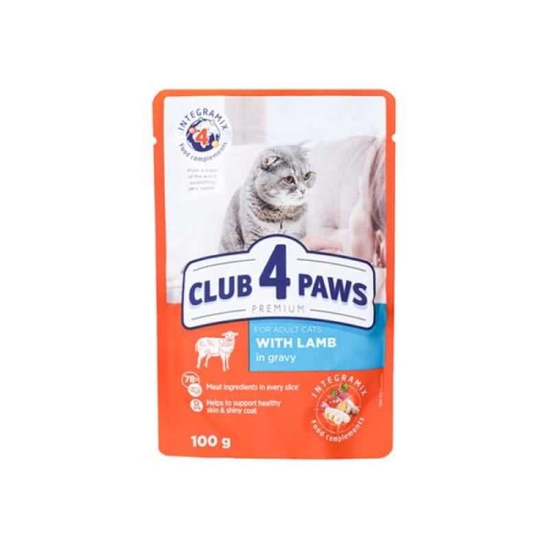 Pouch Club 4 Paws Adult Lamb 100g
