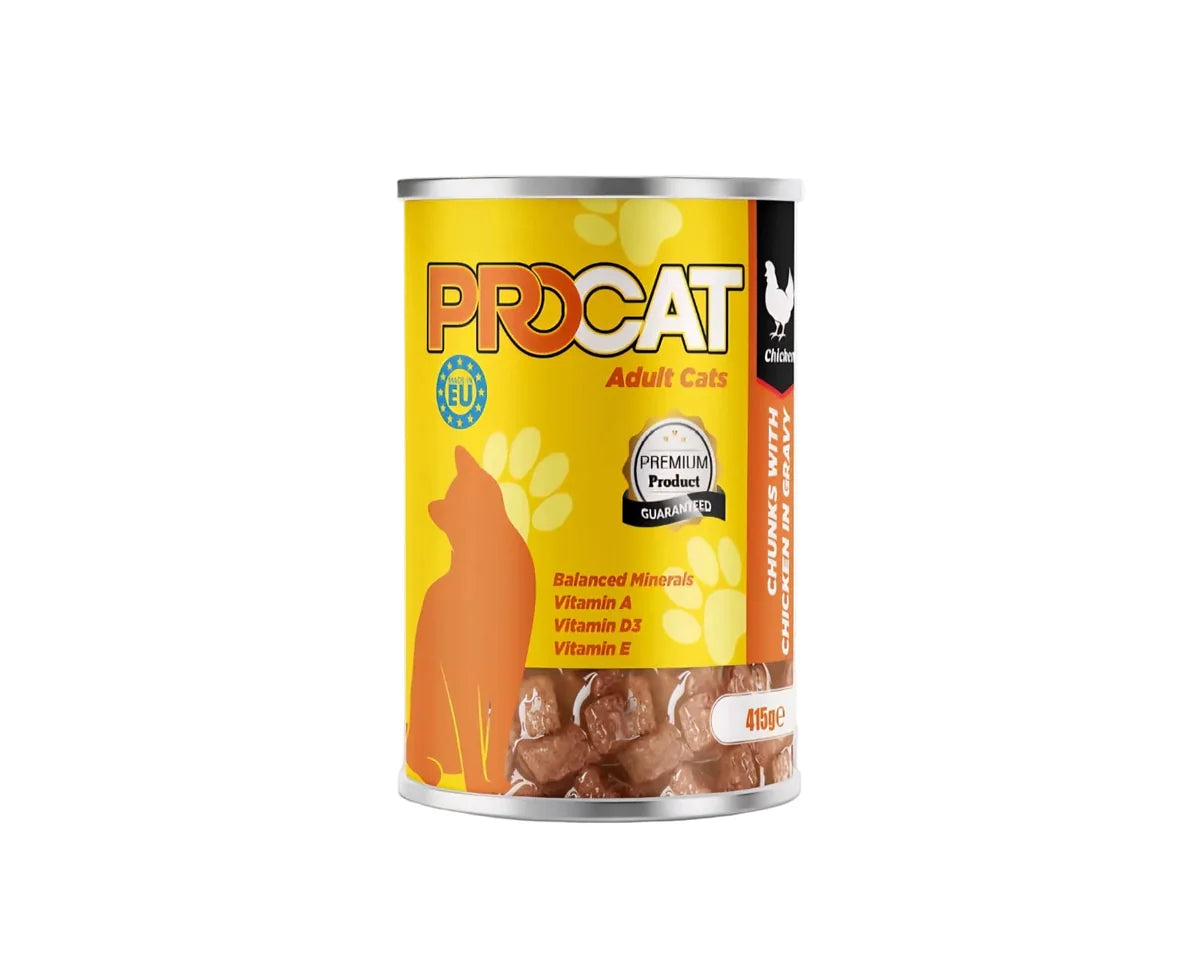 Cans Pro Cat Chicken Pieces 415g