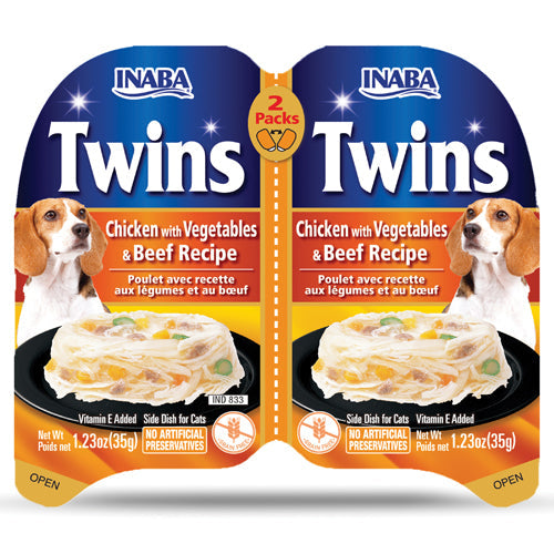INABA TWINS  CHICKEN&BEEF&TUNA DOG