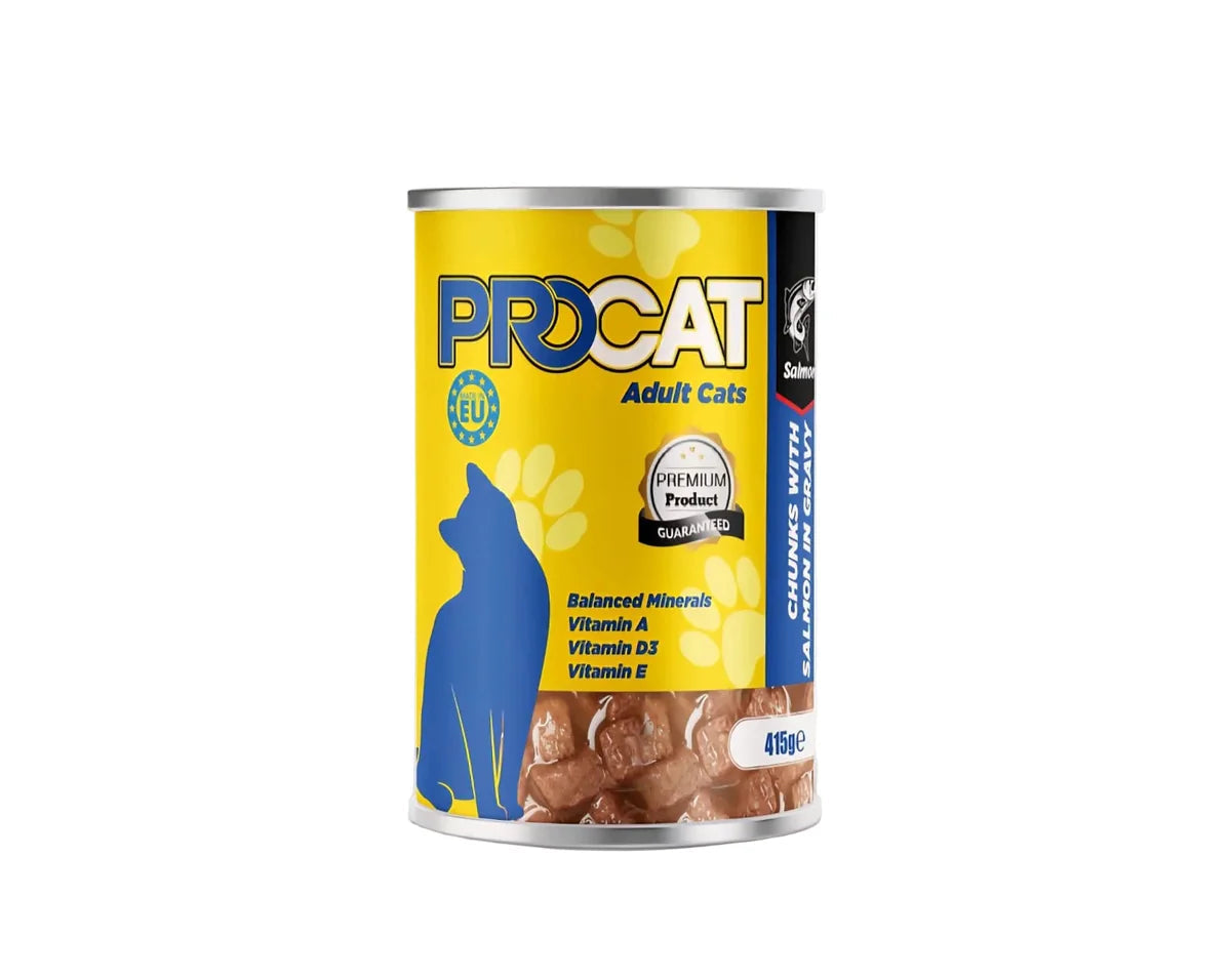 Cans Pro Cat Salmon Pieces 415g