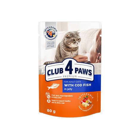 Pouch Club 4 Paws Adult Fish 80g