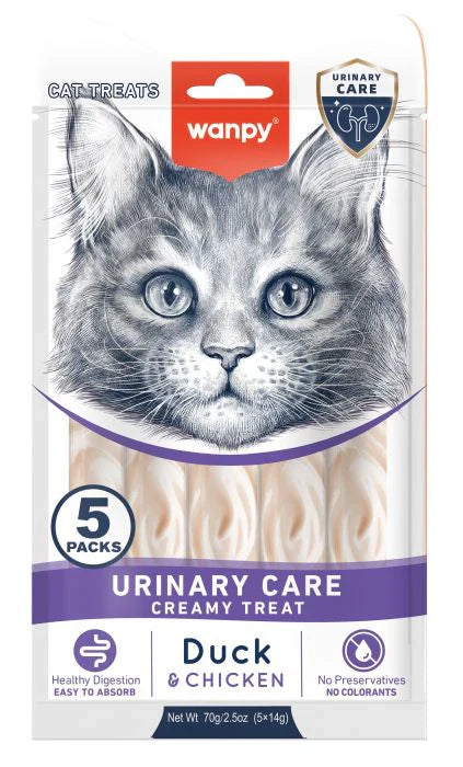 Wanpy Cat Urinary Care Treats Duck & Chicken 70g