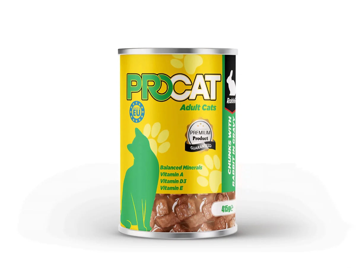 Cans Pro Cat Rabbit Pieces 415g