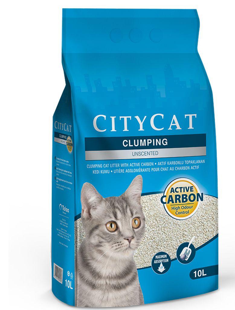 CITYCAT CLUMP WHITE ACTIVE CAROB 10 L