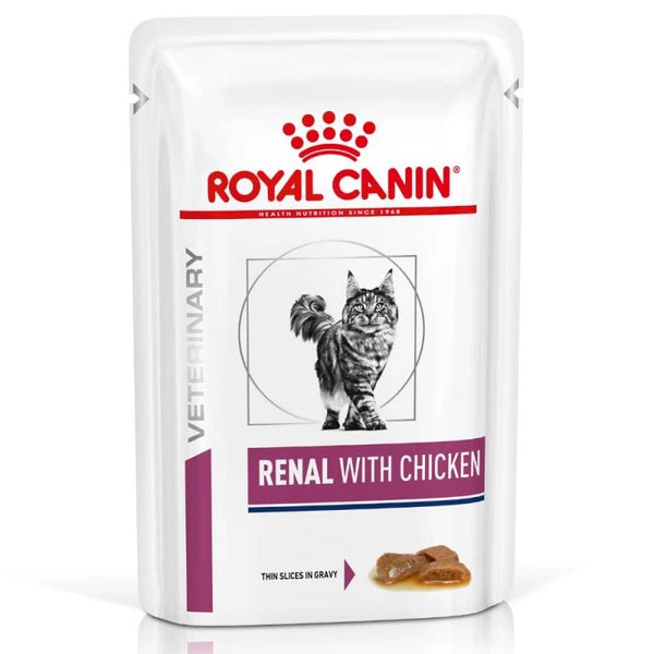 Cat VHN RENAL CHICKEN CIG POUCH WET CIG 85g